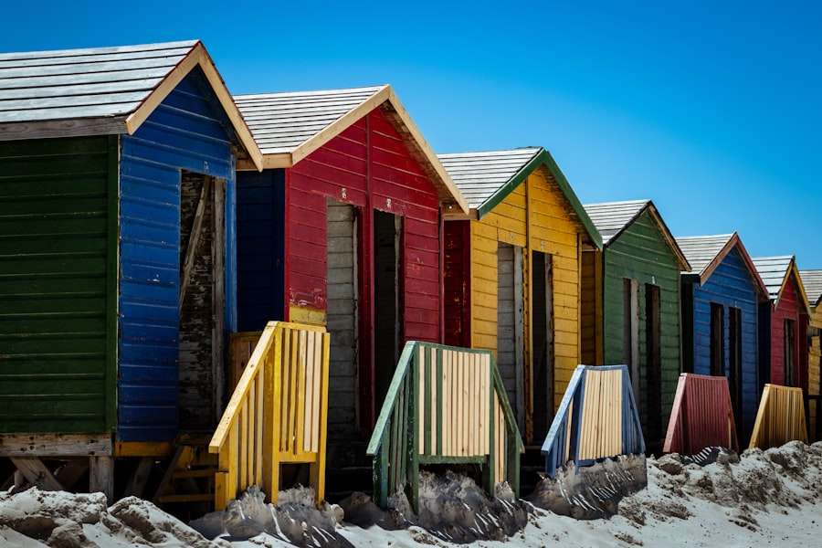 Beach huts
