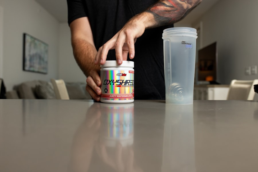 Supplements bottle