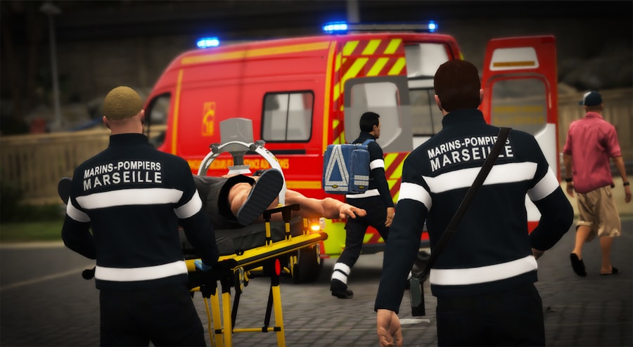 Ambulance arriving