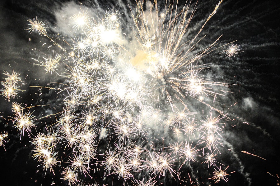 Photo Colorful explosions