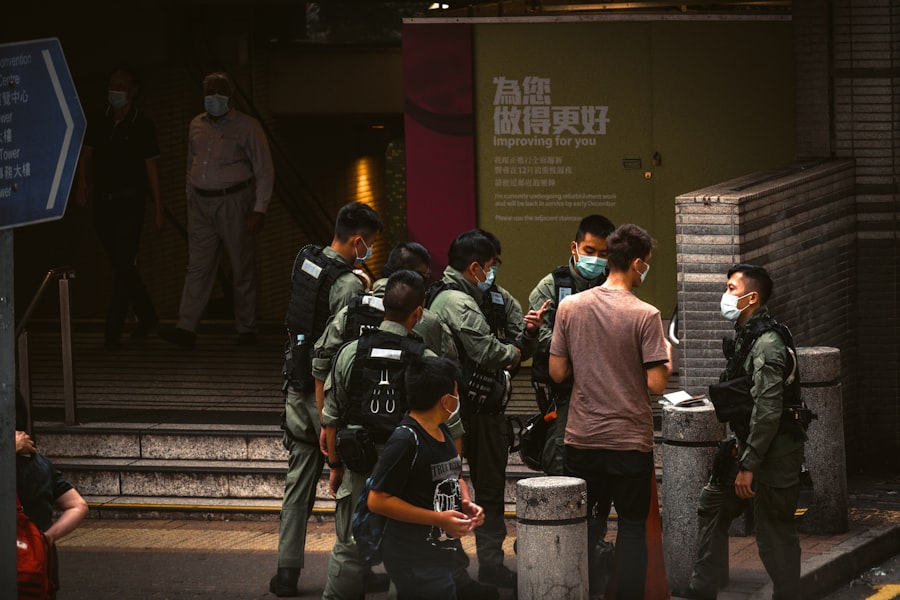 fbi agents kneeling