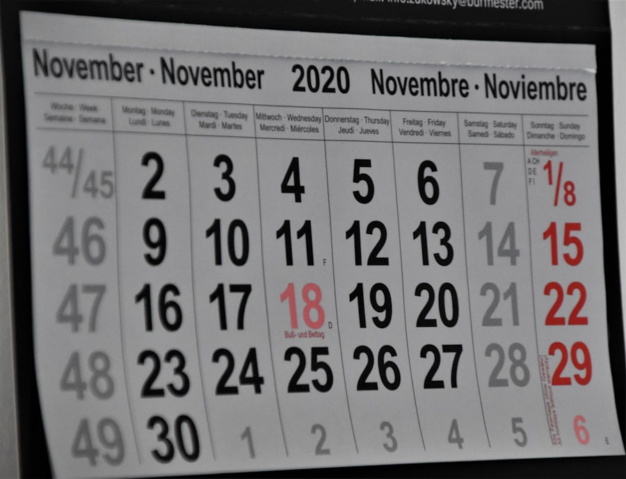 Photo economic calendar